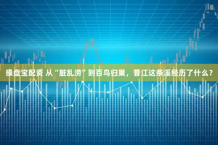 操盘宝配资 从“脏乱涝”到百鸟归巢，晋江这条溪经历了什么？